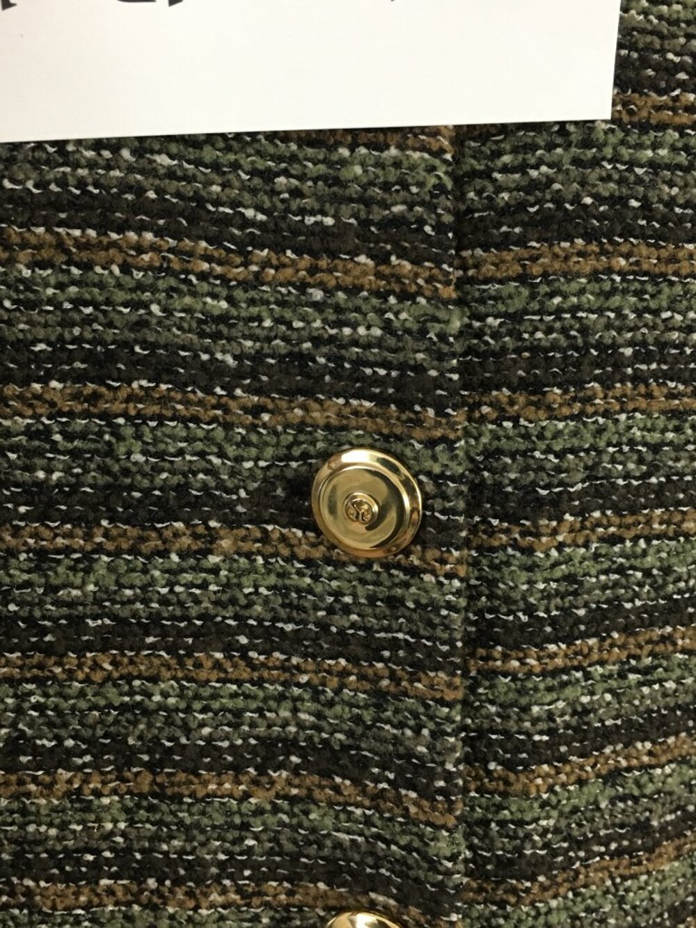 BEAUTIFUL St John collection knit green multi jacket skirt suit size 12 - Picture 7 of 10